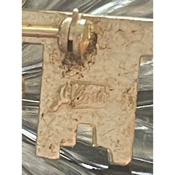 Vintage Coro Enamel Shamrock And Key Brooch - Picture 5 of 7